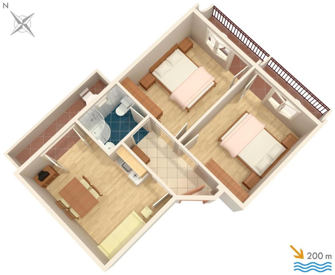 Apartments With A Parking Space Baska Voda, Makarska - 2709 エクステリア 写真